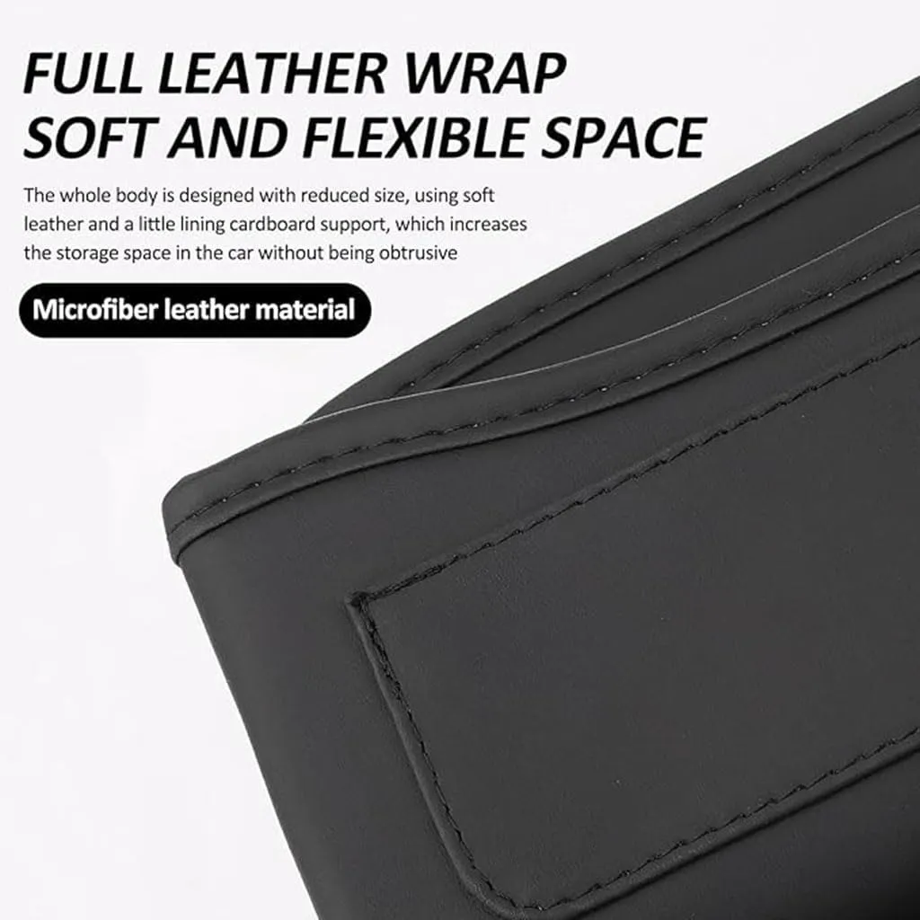 Car Seat Gap Filler for Haval H2s H2 2016-2020 2021 2022 2023 2024, Car Seat Gap Storage Box Leather Filler Organizer Adjustable Car Accessorie,Coffee