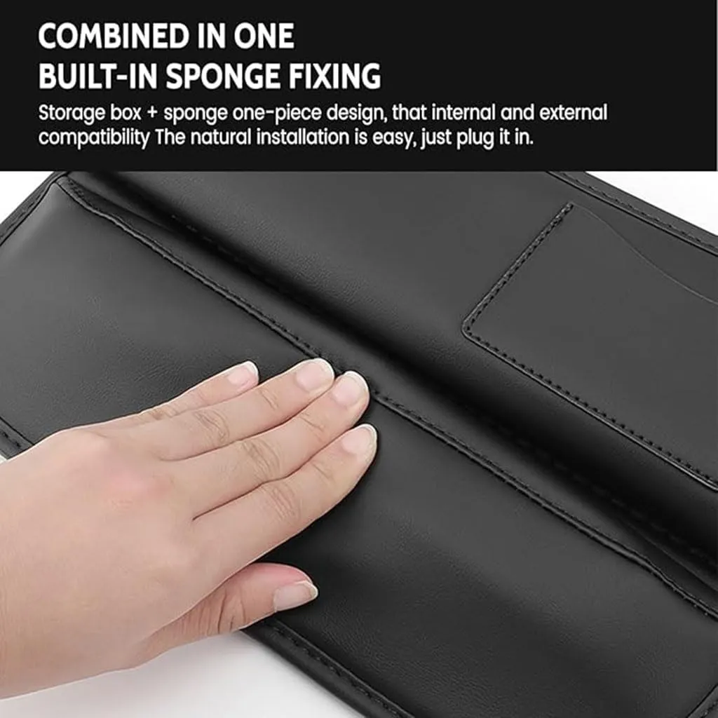 Car Seat Gap Filler for Haval H2s H2 2016-2020 2021 2022 2023 2024, Car Seat Gap Storage Box Leather Filler Organizer Adjustable Car Accessorie,Coffee