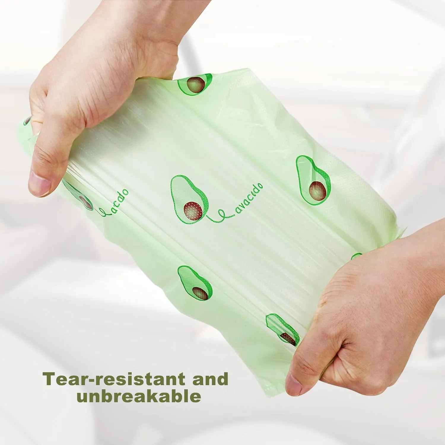 Car Trash Bag Hanging Disposable Car Garbage Bag Pack of 200 Small Auto Trash Bag for Car with 4 Hook for Car Kitchens Bedrooms Offices During Travel and Camping (Green)