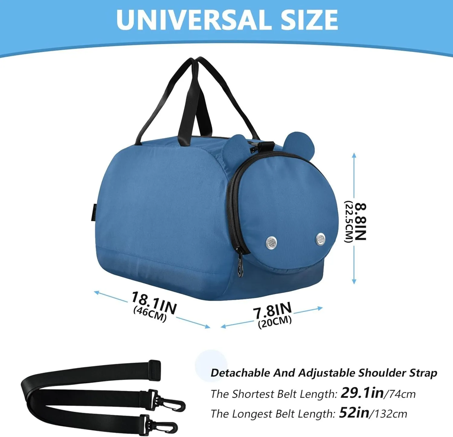 Carry on Duffel Bag Boy Lapis Lazuli Weekender Overnight Girls Duffle Bags for Travel Sports Duffle Bag