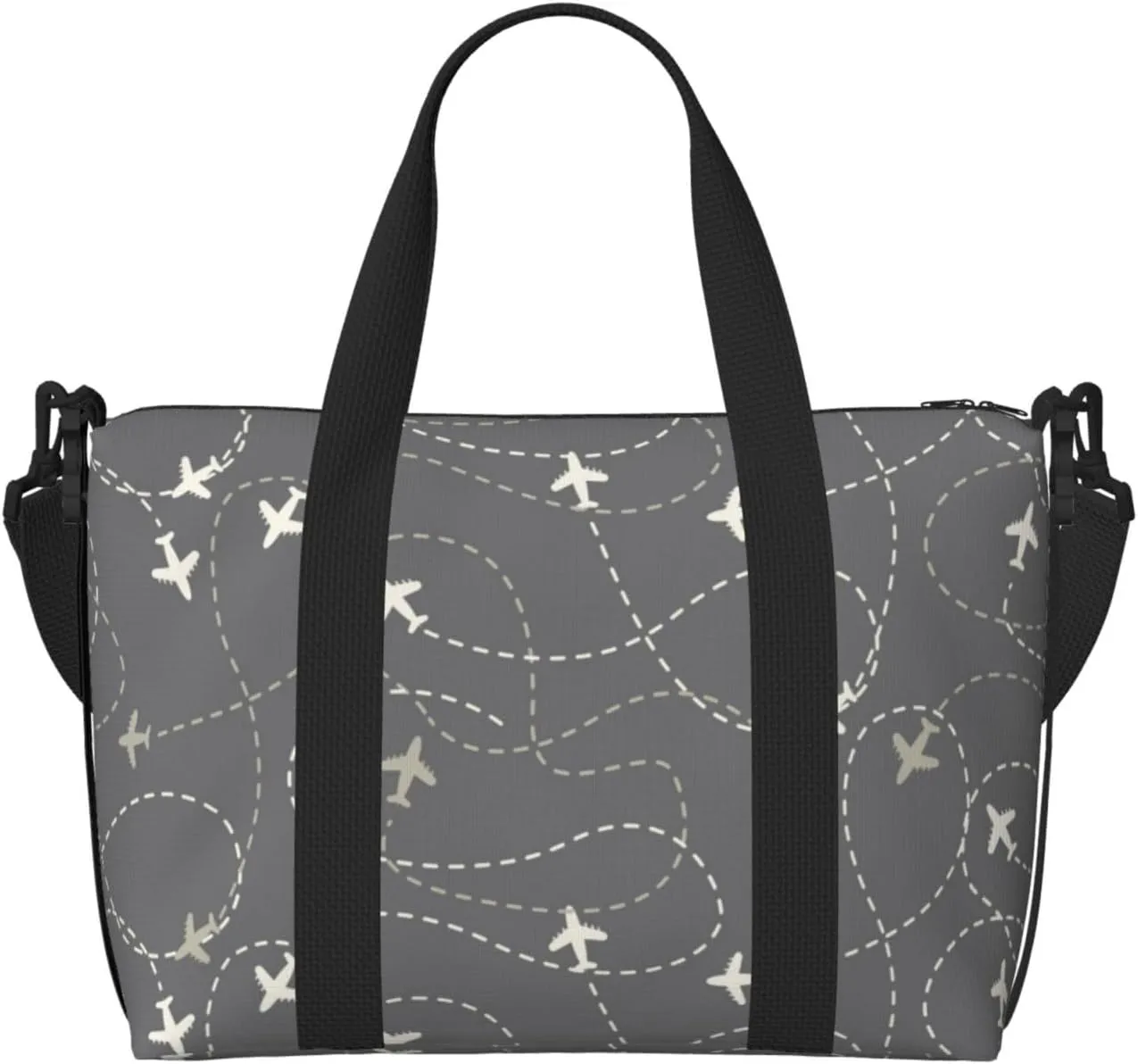 Carry On Duffle Bags Overnight Weekender Bags for Women, Airplane Routes Around The World Personal Item Travel Bag, Travel Essentials Sport Gym Bag for Men Women
