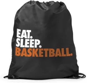 ChalkTalkSPORTS Basketball Sport Pack Cinch Sack - Eat Sleep Basketball