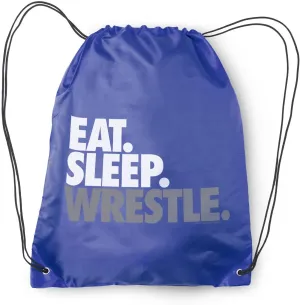 ChalkTalkSPORTS Wrestling Sport Pack Cinch Sack | Eat Sleep Wrestle