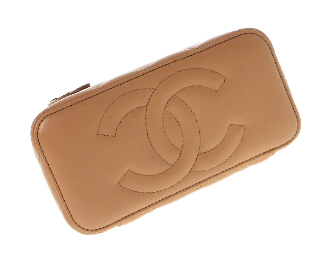 Chanel Vanity beige bag