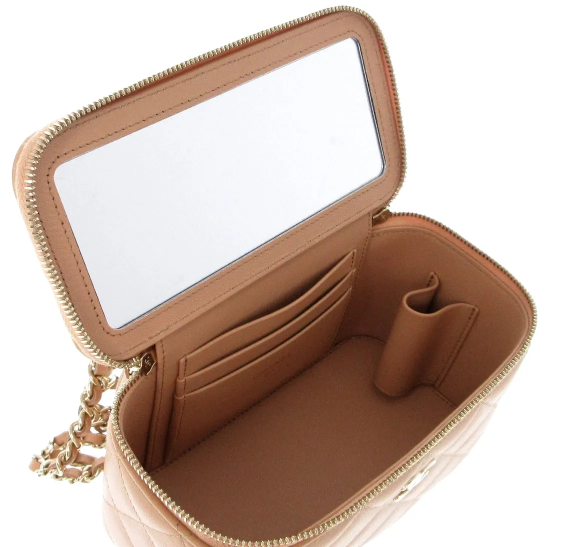 Chanel Vanity beige bag
