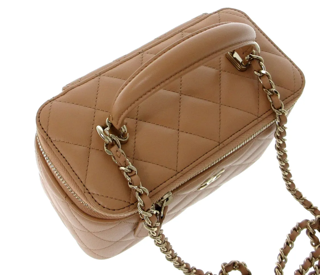 Chanel Vanity beige bag
