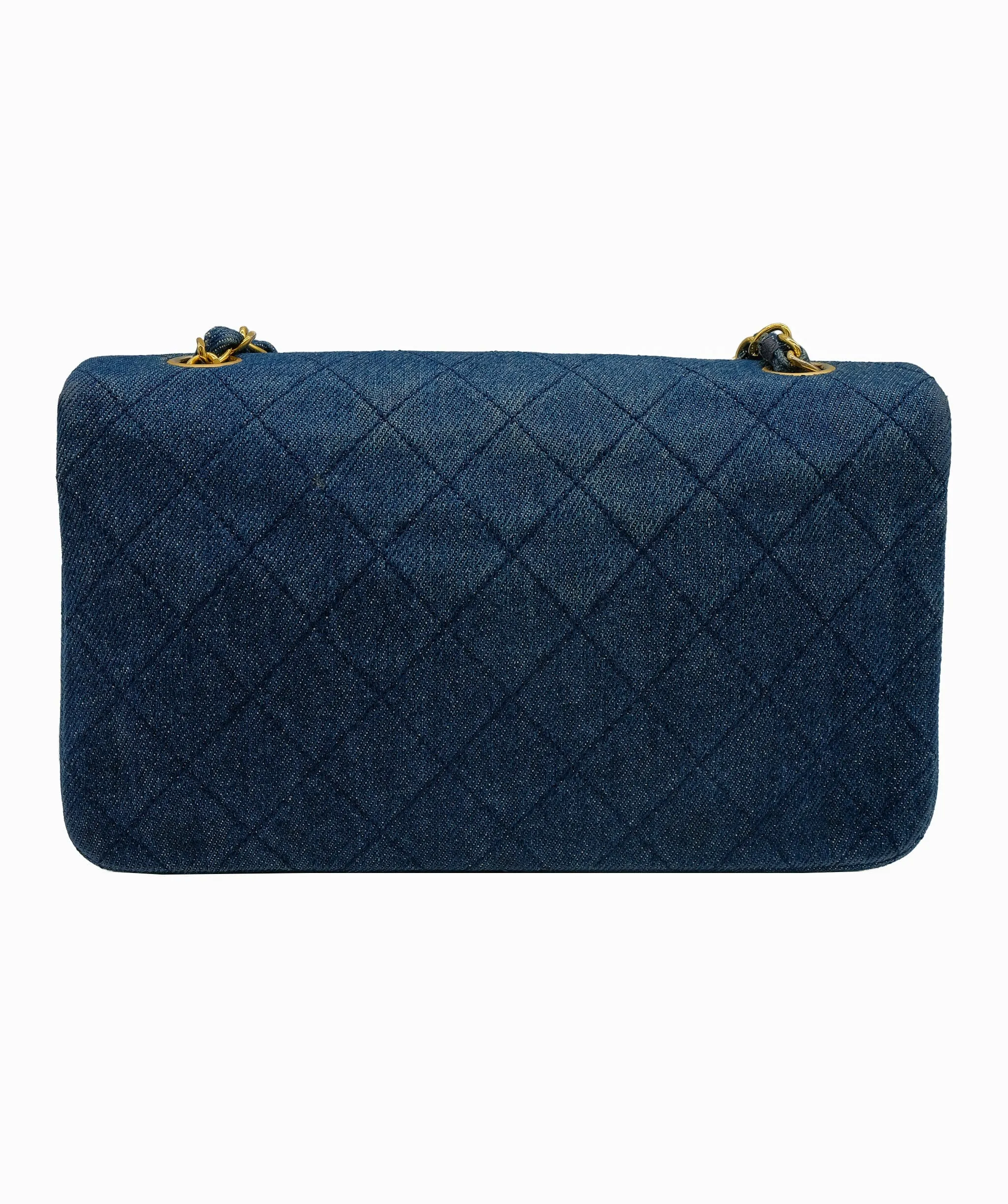 Chanel Vintage Blue Denim Full Flap DXBS0118