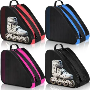 CHENGU Roller Skate Bag Large Capacity Breathable Ice Skate Bag with Adjustable Shoulder Strap Figure Skating Bag Skate Accessories for Boys Girls Adults