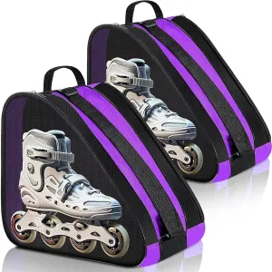 CHENGU Roller Skate Bag Large Capacity Breathable Ice Skate Bag with Adjustable Shoulder Strap Figure Skating Bag Skate Accessories for Boys Girls Adults