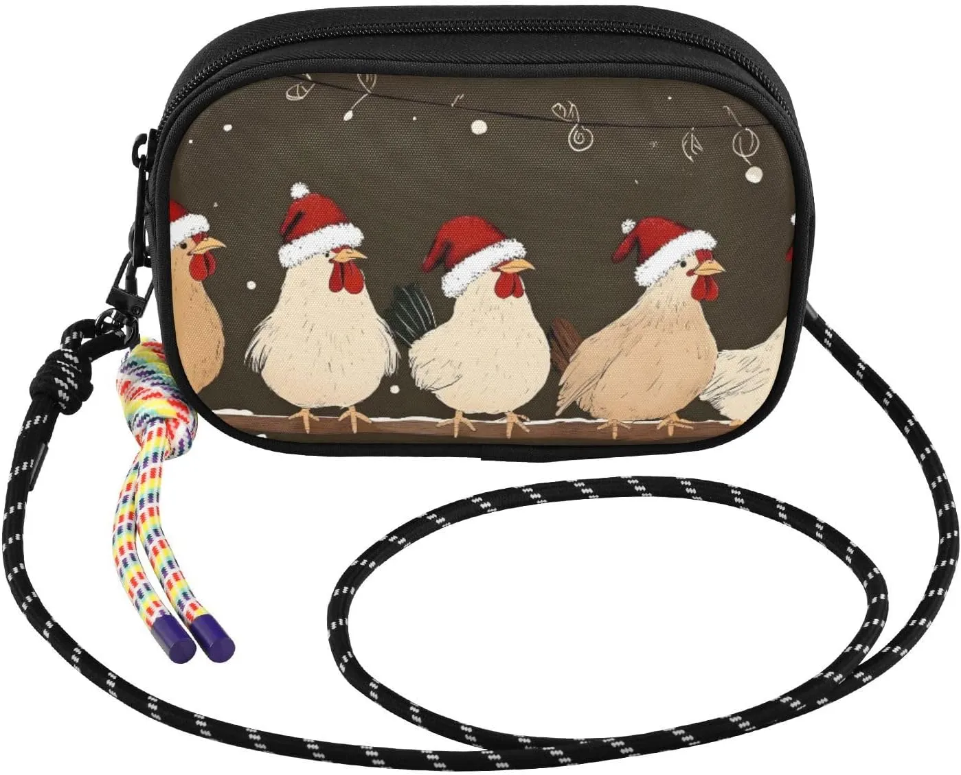 Chicks Santa Red Small Crossbody Bags for Women Cell Phone Purses Women's Shoulder Handbag Wallet Purse