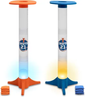 Chute 21 Toss Game – Outdoor and Indoor Bean Bag Toss Game for Backyard, Tailgating, College Parties, Family Fun Backyard Game for Adults and Teens – Portable Game Set, Easy Setup, Travel Bag Included