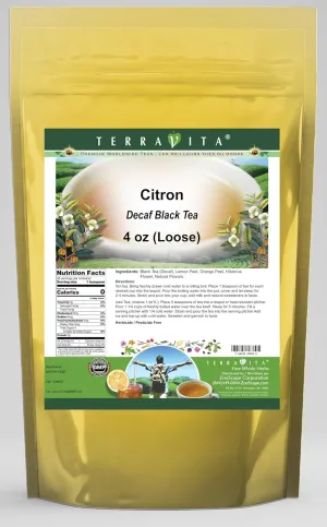 Citron Decaf Black Tea (Loose) (4 oz, ZIN: 534693) - 2 Pack