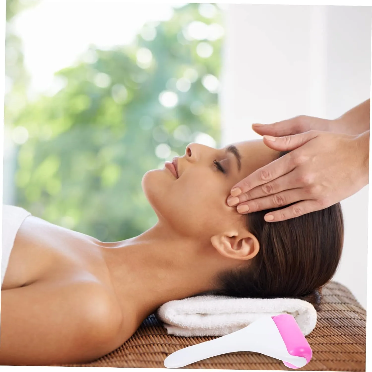 CLISPEED Facial Massage Roller for Face Ice Face Roller Skin Care Tool Portable -Wrinkle Massage Tool for Eye -Resistant Material Easy to Handle and Carry Refreshes Skin and Reduces