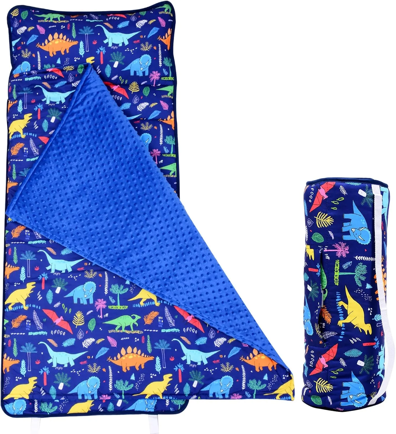 Cloele Toddler Nap Mat for Preschool with Removable Pillow - Toddler Sleeping Bag Slumber Bags - Rolled and Portable Kid's Sleeping Mat for Toddler Girls Preschool Daycare Travel