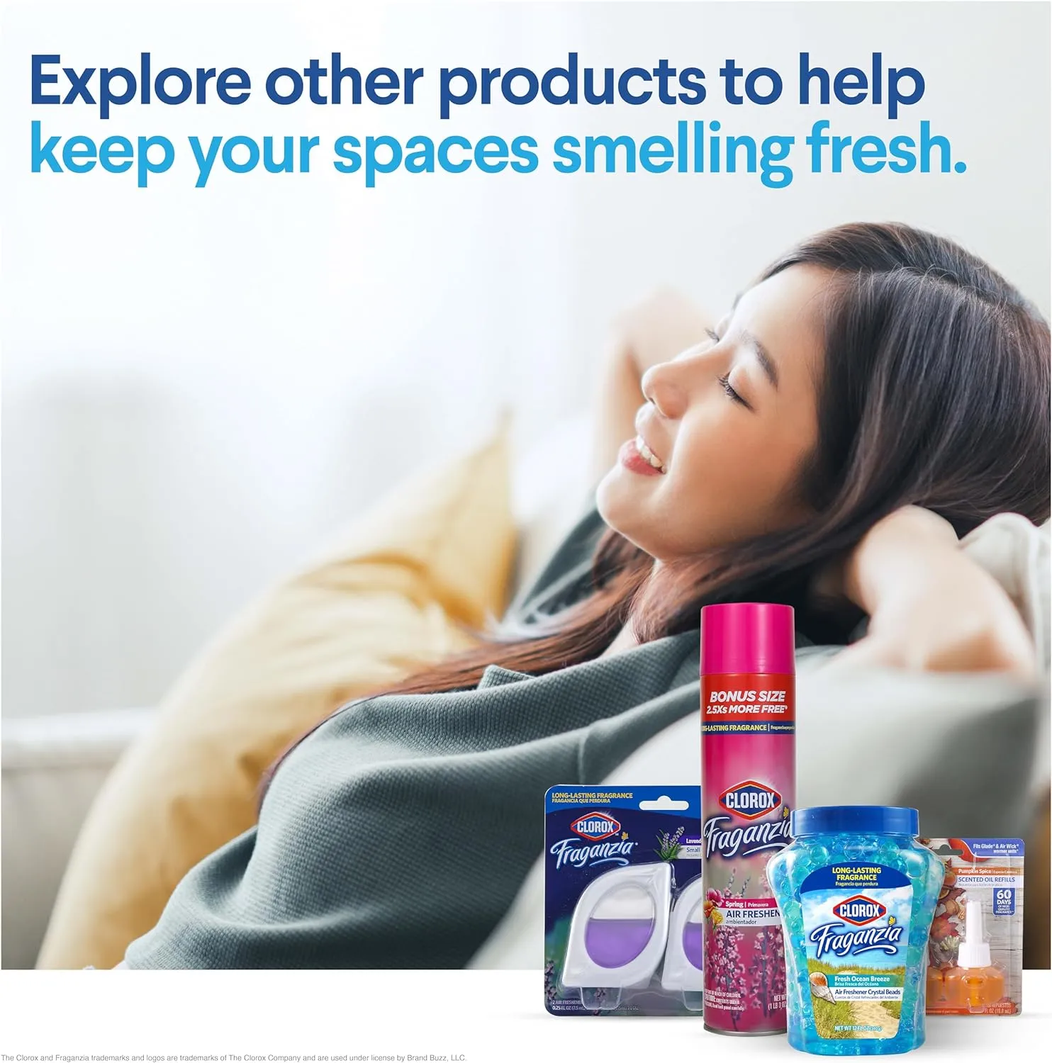 Clorox Fraganzia Deodorizing Balls in Lavender with Eucalyptus, 6pk - No-Plug, Battery-Free Air Freshener for Shoes, Gym Bags, Lockers, Hampers, and Drawers, 6 Air Freshener Units - 12 Pack