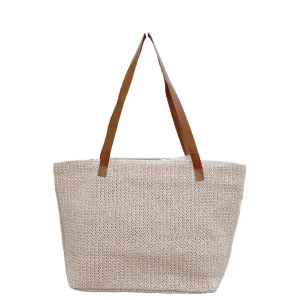 Cloud Carryall Woven Straw Tote Classy Hand Bag