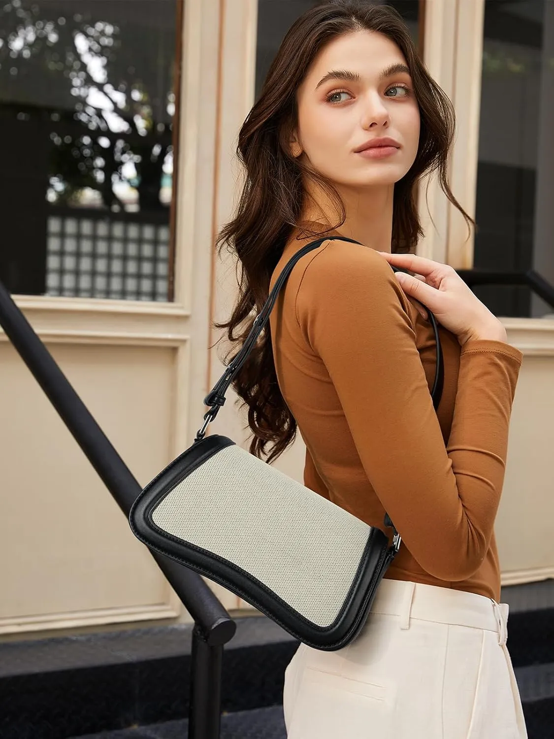 CLUCI Small Shoulder Bags,Purses for Women Vegan Leather Crossbody Handbag Clutch Hobo Purse