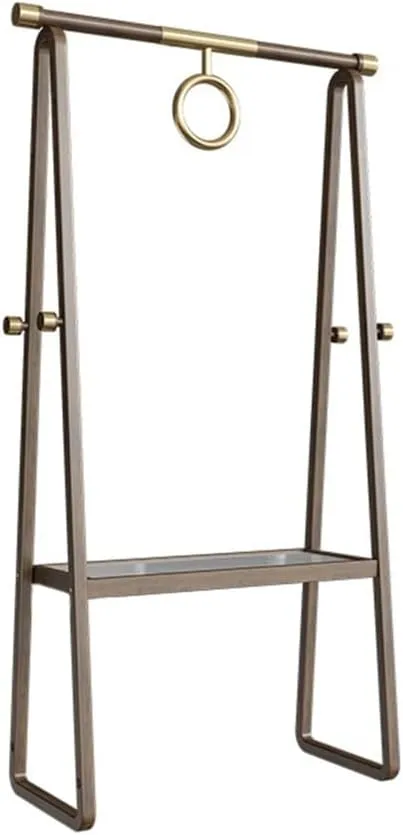Coat Shelf New Chinese Style Solid Wood Clothes Hanger Light Luxury High-end Floor Bedroom Home Second-hand Coat Rack Multifunctional Storage Rack Coat Rack Stand
