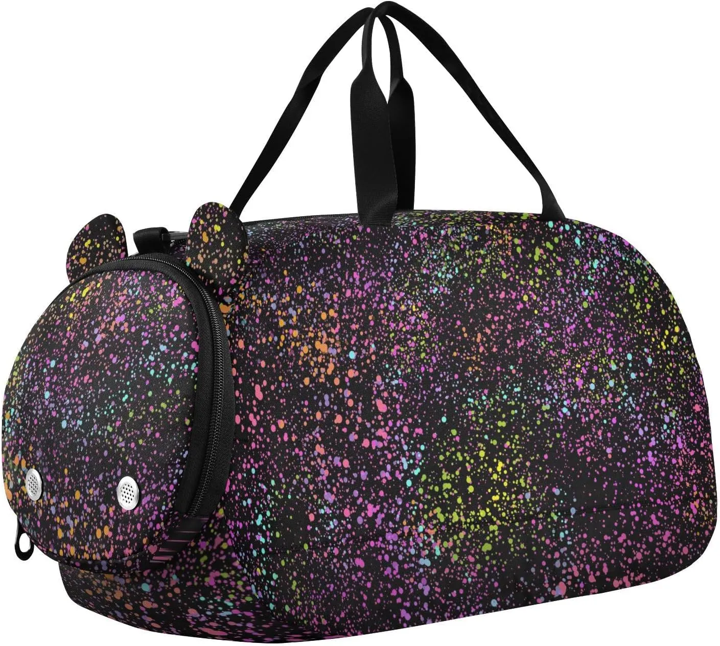 Colorful Blots Dots Duffel Bags for Boys Small Gym Bags for Teens Dance Bag for Girls