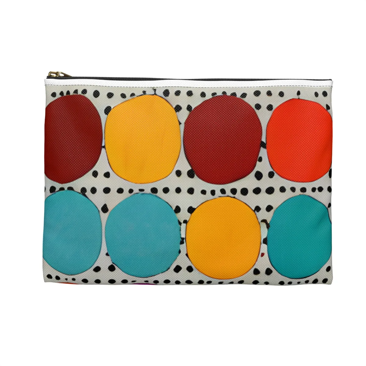 Colorful Circles Cosmetic Bag - Brighten up Your Beauty Routine!