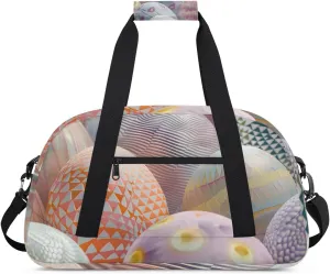 Colorful Easter Eggs Duffle Bag for, Waterproof Sports Gym Bag, Dance Bag, Lightweight Water Resistant Foldable Gym Bag, Sport Duffel Bag Travel Overnight Weekender Bags