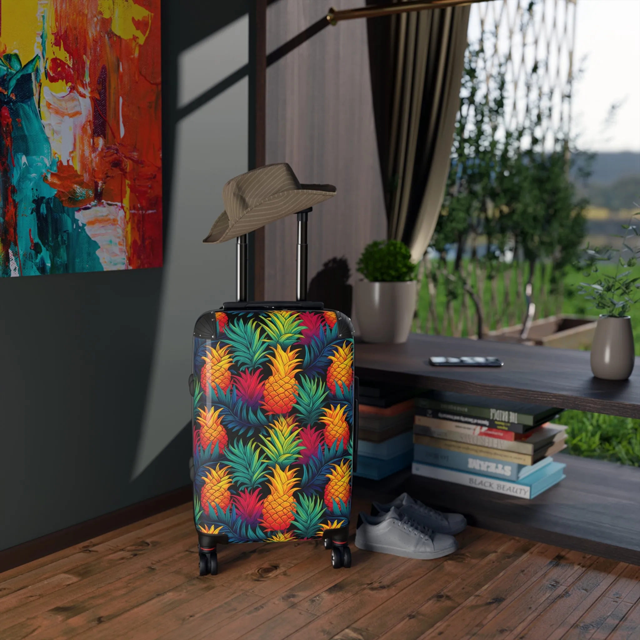 Colorful Pineapple Suitcase