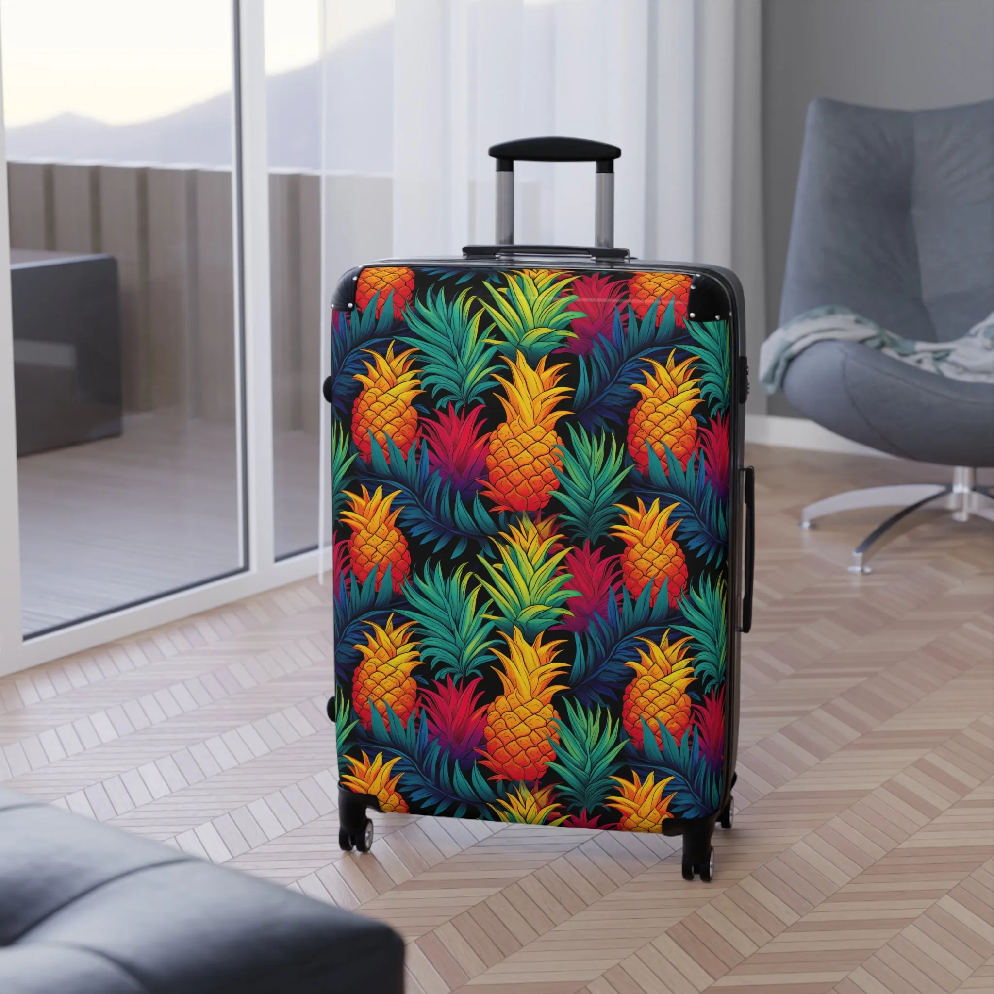 Colorful Pineapple Suitcase