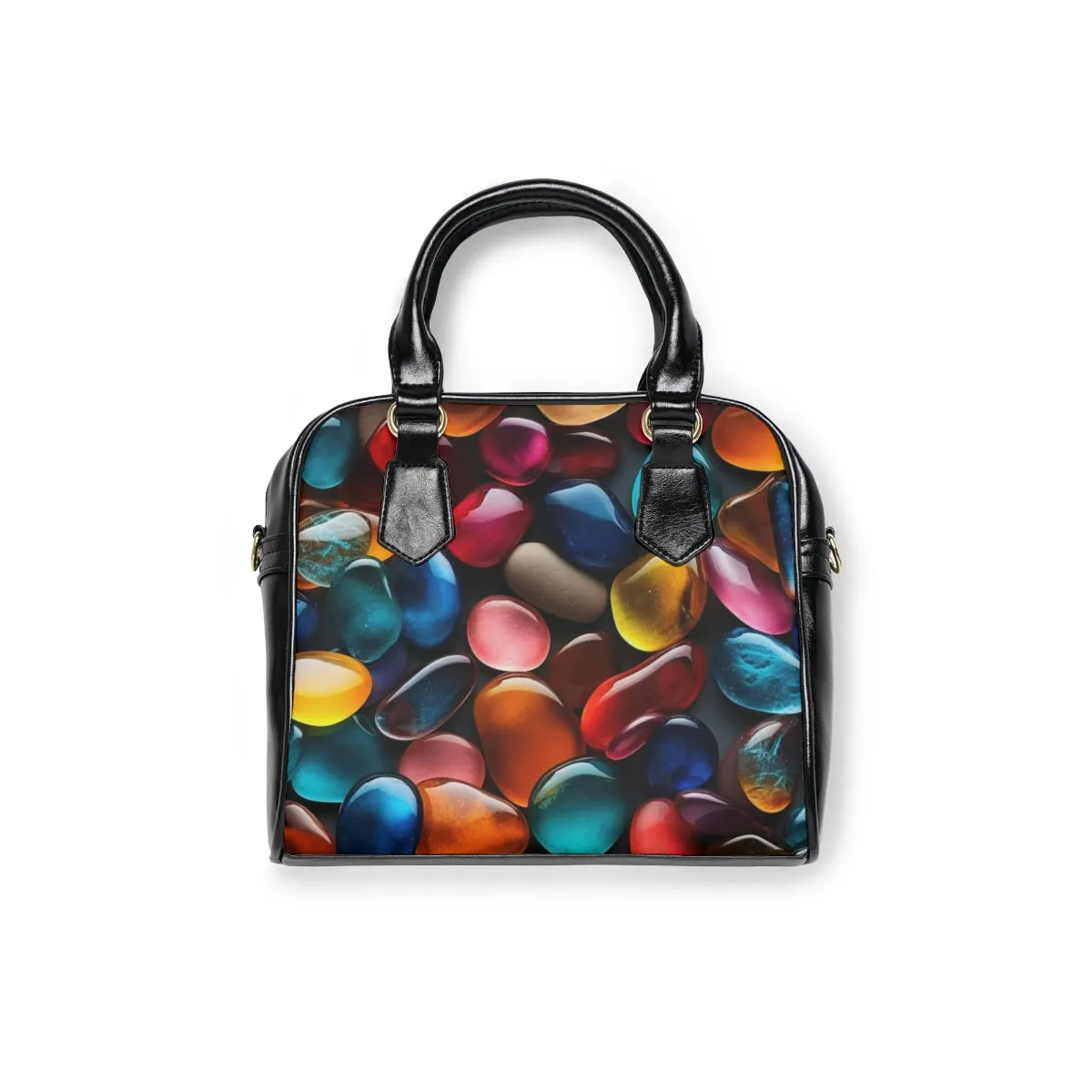 Colorful Stone Shoulder Bag