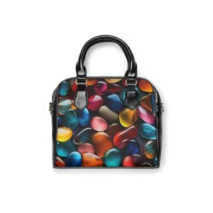 Colorful Stone Shoulder Bag