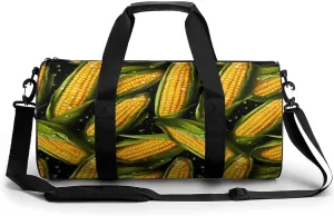 Corn Novelty Large Duffel Bag Lightweight Gym Bag Travel Tote Bags