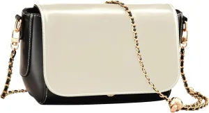 Cornsilk Crossbody Bags for Women PU Leather Purse Handbag Cornsilk