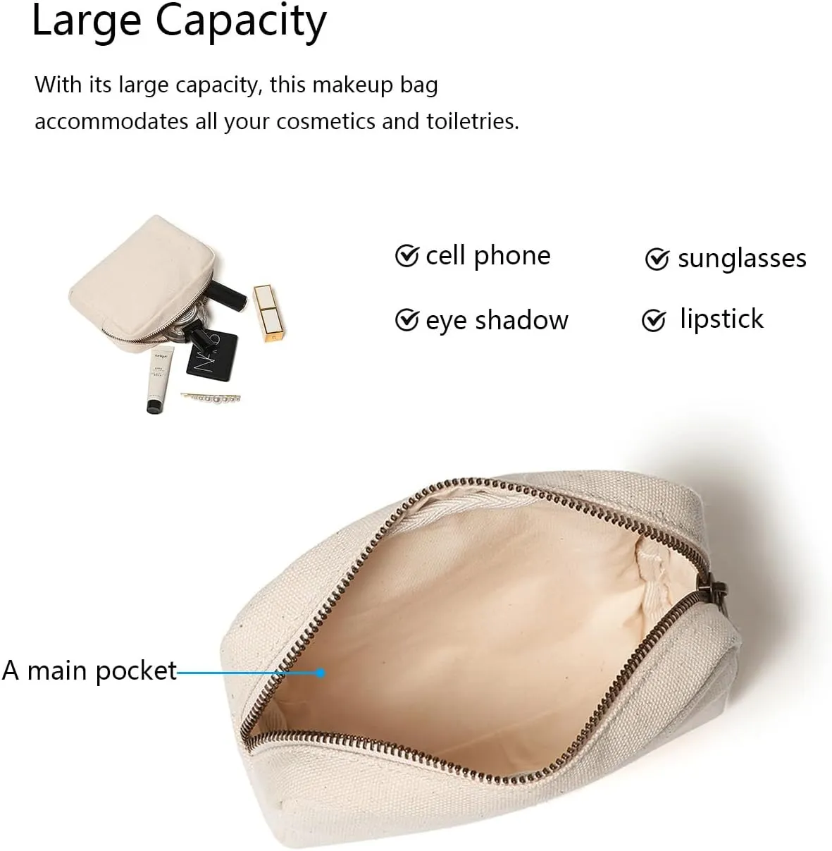 Cosmetic Bags Sleek and Versatile Carryalls for Your Beauty Essentials