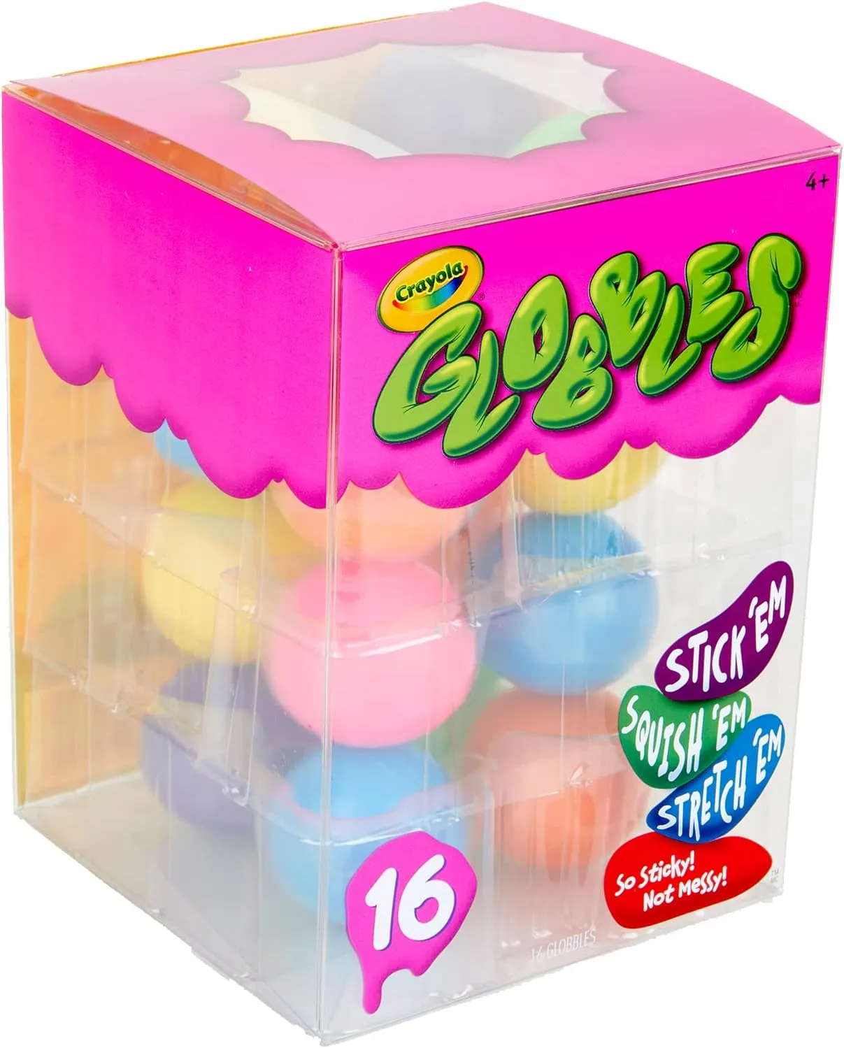Crayola Globbles Squish Toys (16ct), Sticky Stress Ball for Adults & Kids, Calming Sensory Fidget Toys, Stress Relief Gifts, Easter Basket Essentials