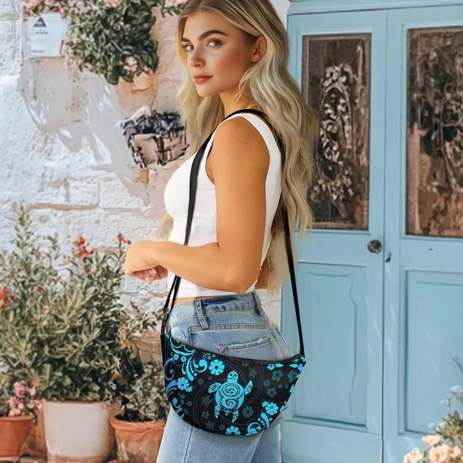 Crescent Cross-body Bags Lightweight and Soft Shoulder Bag Purse Small Dumpling Hobo Bag Fashion Handbags