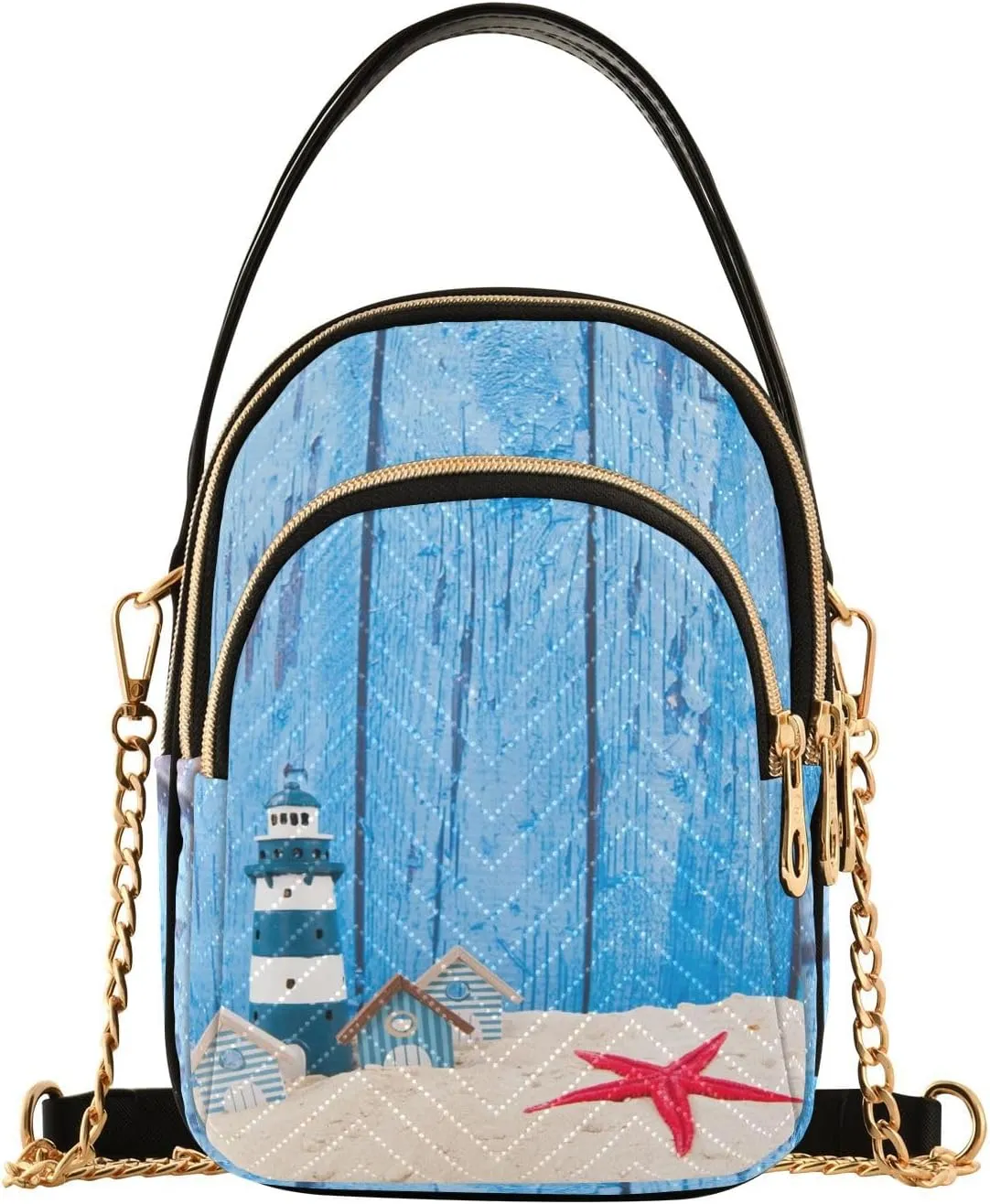 Crossbody Bags Crossbody Purse Chest Bag Golden Sun Moon Stars Boho for Women Trendy