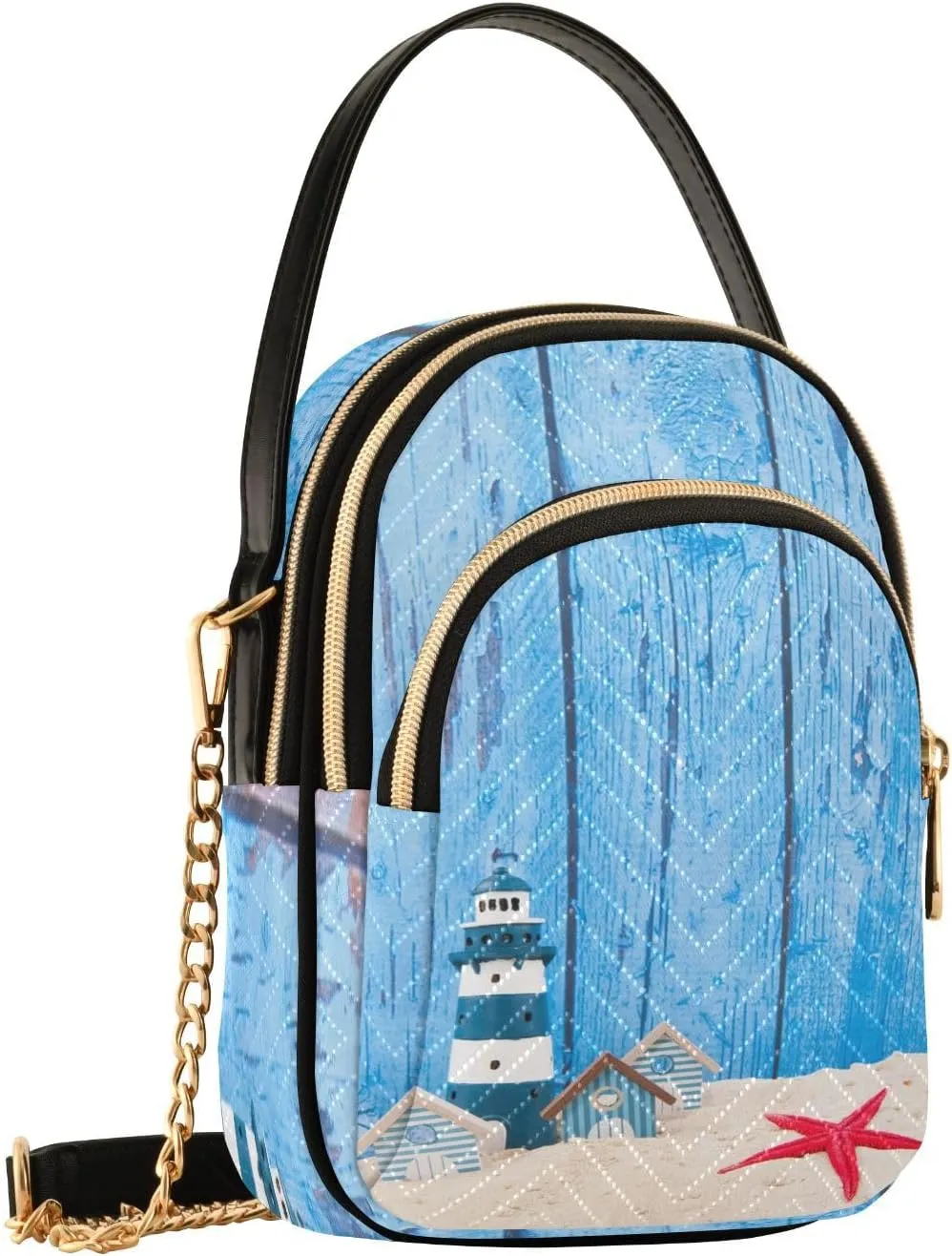 Crossbody Bags Crossbody Purse Chest Bag Golden Sun Moon Stars Boho for Women Trendy