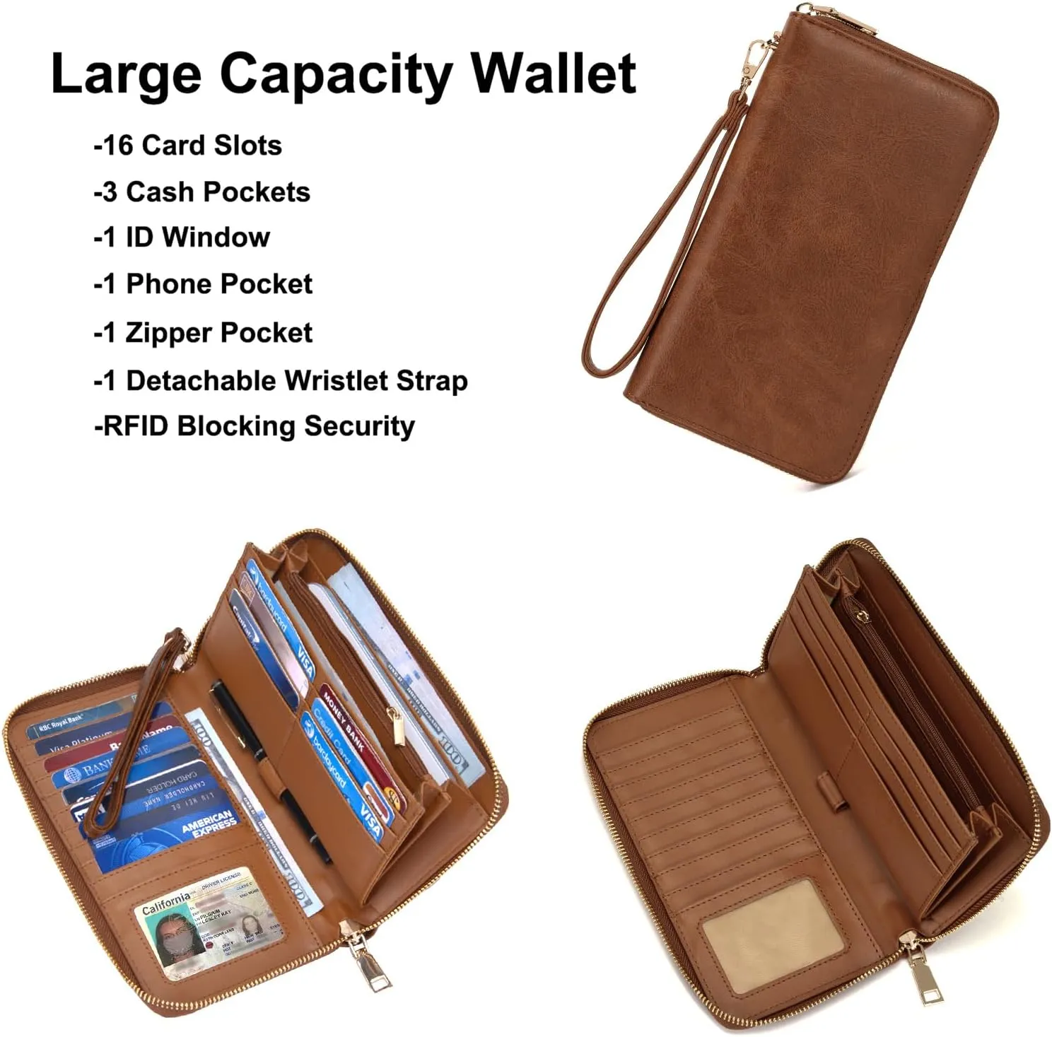 Crossbody Bags for Women Large Hobo Purse PU Leather Shoulder Handbag Ladies Tote Wallet Set 2PCS