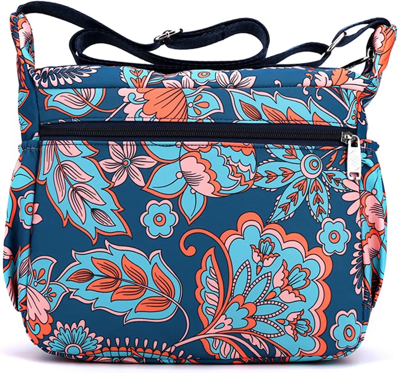 Crossbody Bags for Women Multiple Pockets Shoulder Handbag Casual Nylon Lightweight Purse