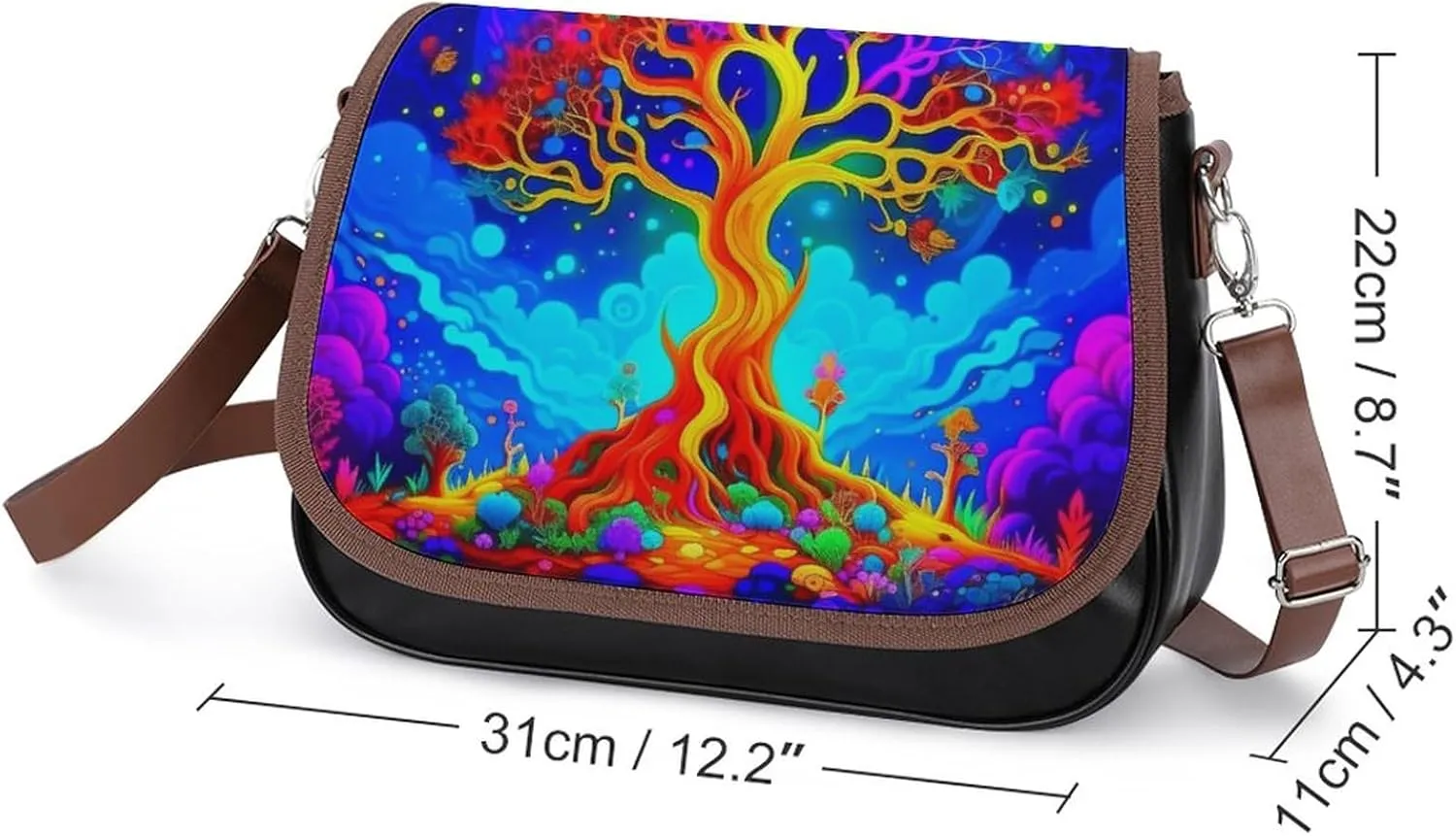 Crossbody Bags Purses Women, Lightweight Functional Multi Pocket Purse Adjustable Strap