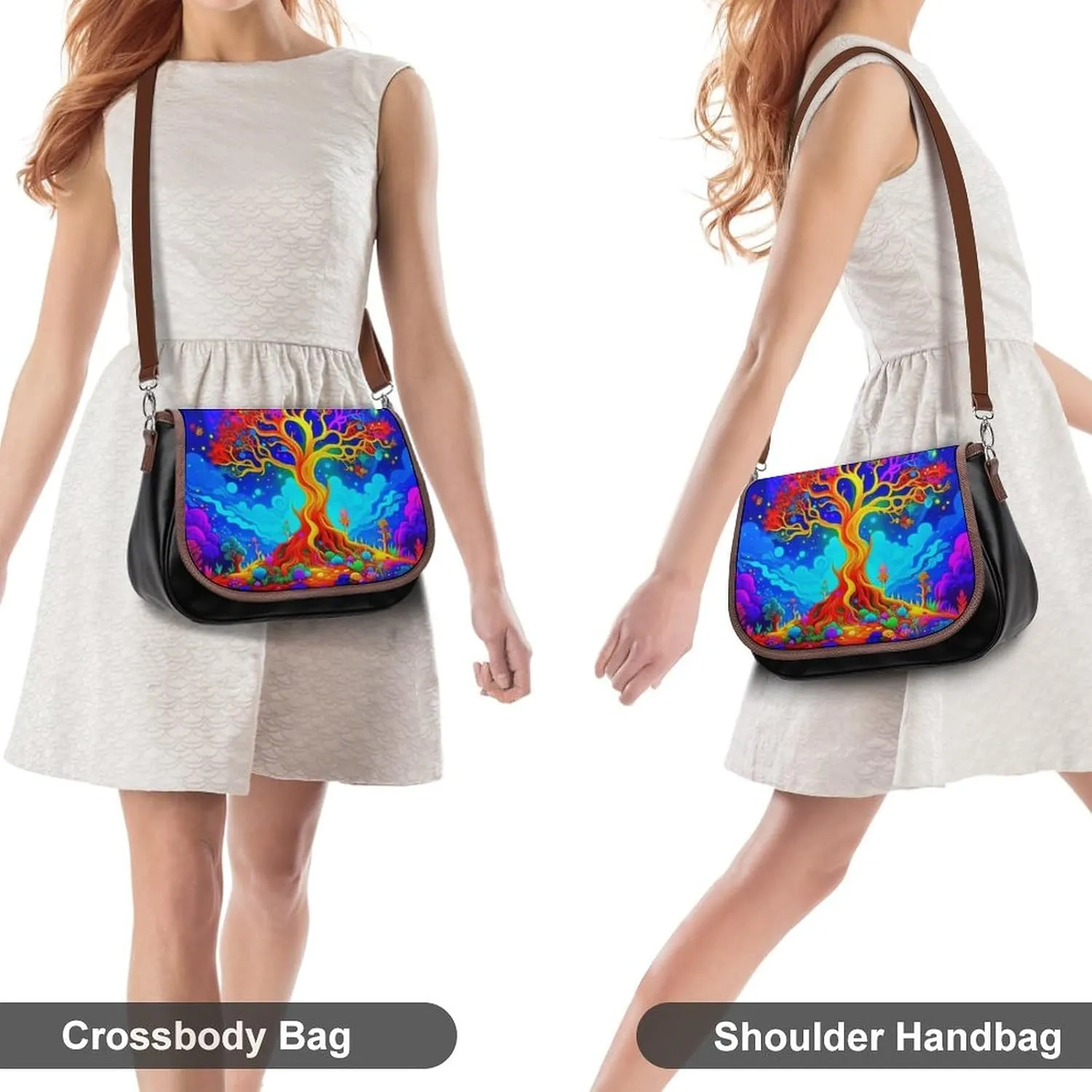 Crossbody Bags Purses Women, Lightweight Functional Multi Pocket Purse Adjustable Strap