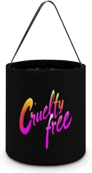 Cruelty Free Animal Protection Halloween Easter Trick Or Treat Bags Funny Candy Bucket Tote Bag Reusable Gift Bag