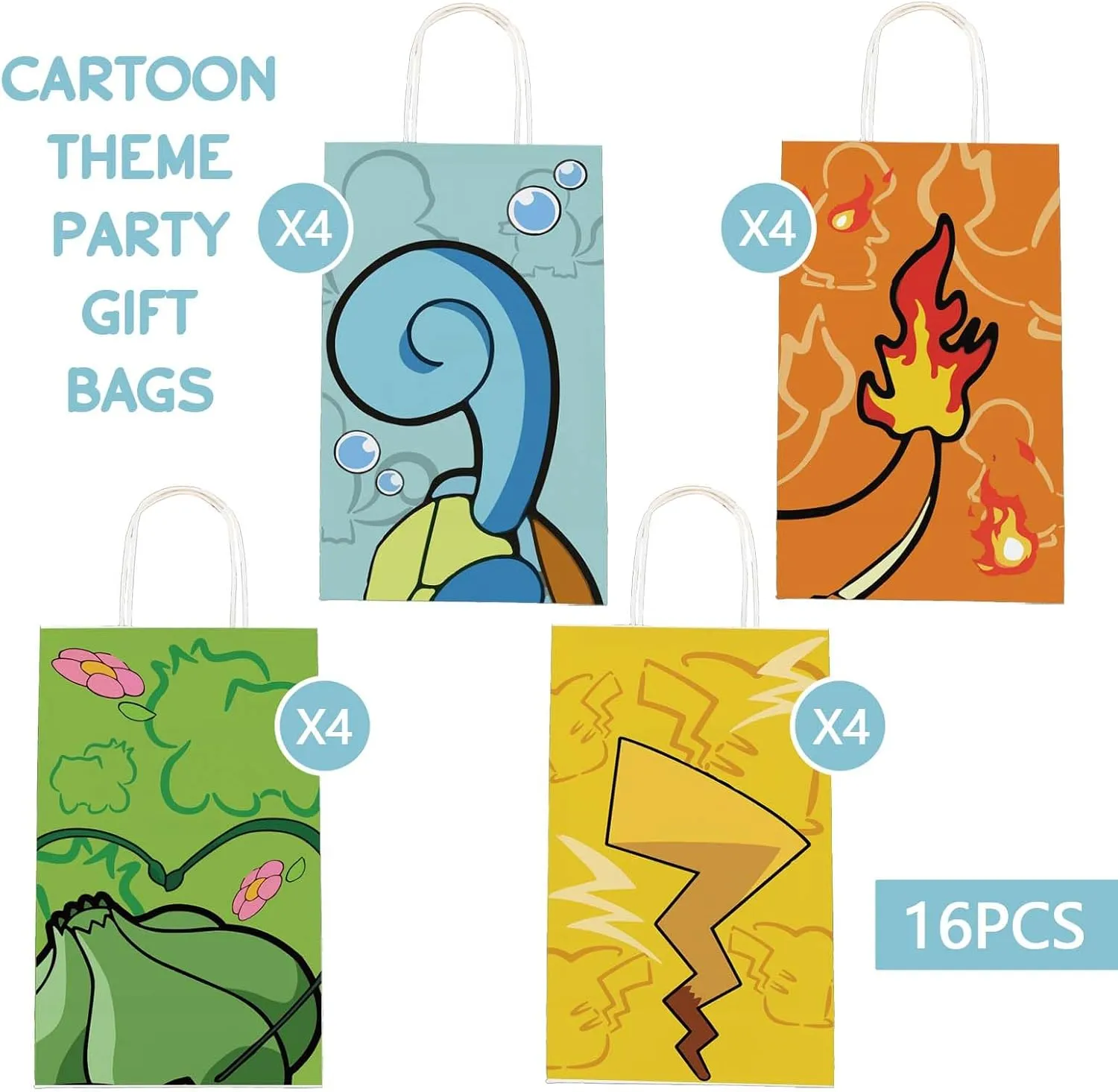 CUTALU Cartoon Animation Party Gifts Bags，Birthday Event Supplies Gifts Candy Bag，Cartoon Red Ball Bags Kids Adults Birthday Party Decorations