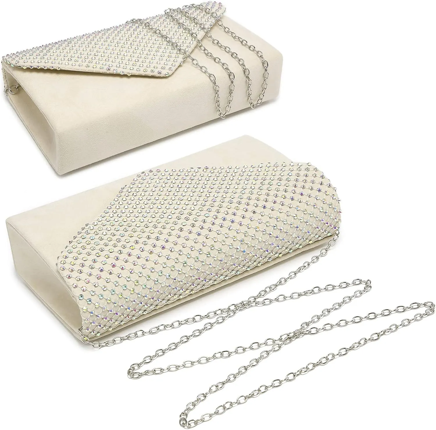 Dasein Women Sparkle Rhinestone Evening Purses Clutch Bags for Prom Cocktail Party Wedding Engagement
