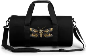 Death's Head Hawk Moth Lightweight Gym Bag for Men Women Travel Duffel Bag Sports Workout Bag with Adjustable Strap