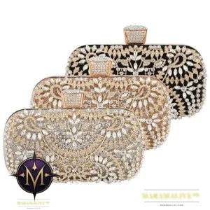 Diamond-studded Ladies Hand-made Full Diamond Portable Banquet Bag
