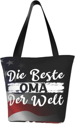 Die Beste Oma Der Welt Fashion Shoulder Bag Large Capacity For Man Or Woman