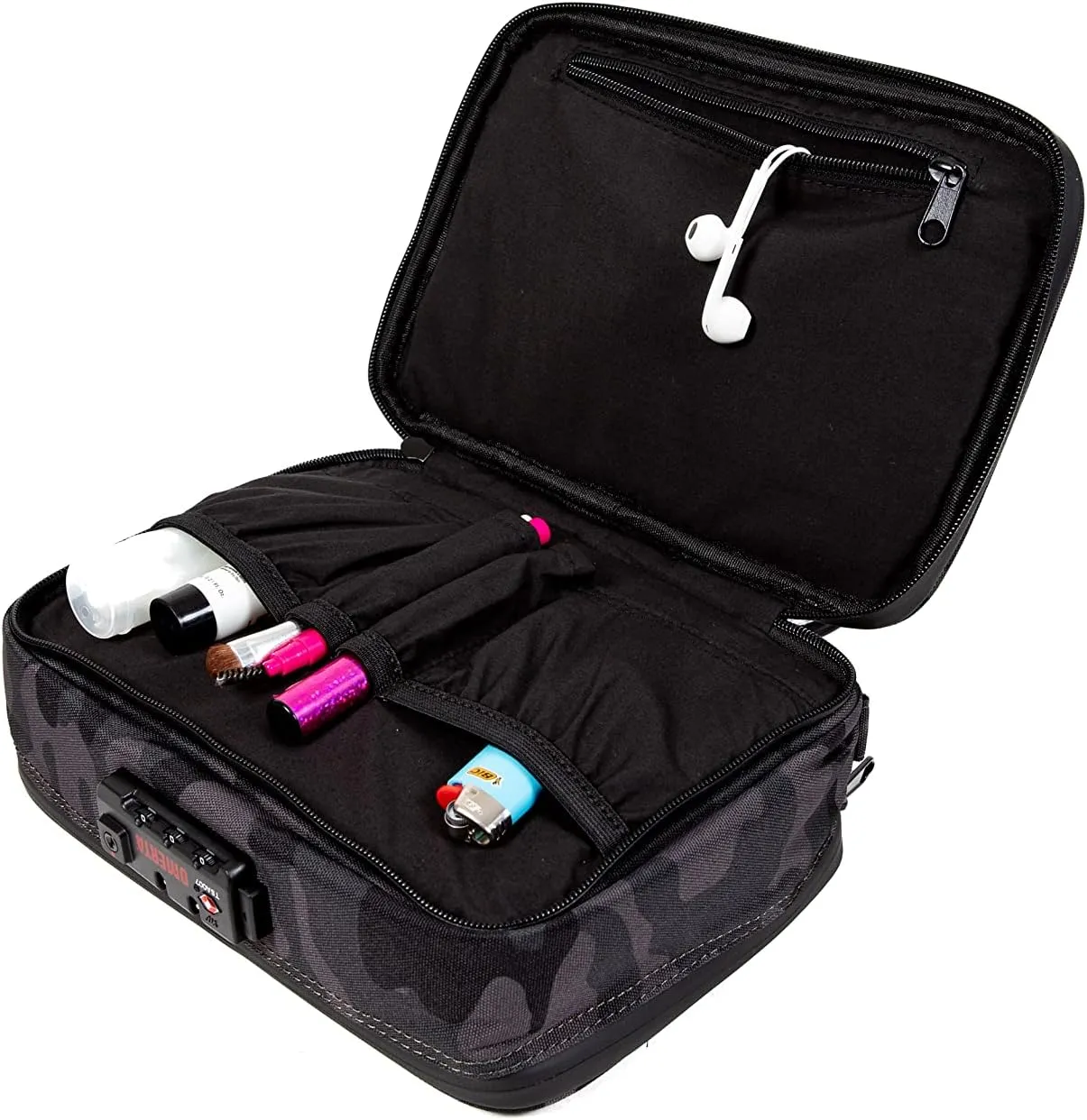 DIME BAGS Goodfella with Lock | Carbon Filter Locking Padded Pod | Activated Carbon Technology and TSA-Approved Combination Lock