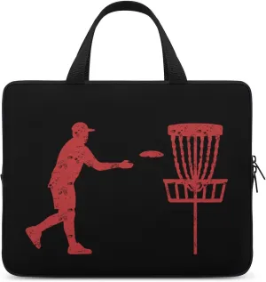 Disc Golf Icon Basket Laptop Sleeve Portable Waterproof Computer Bag Pouch Handbag Protective Sleeve