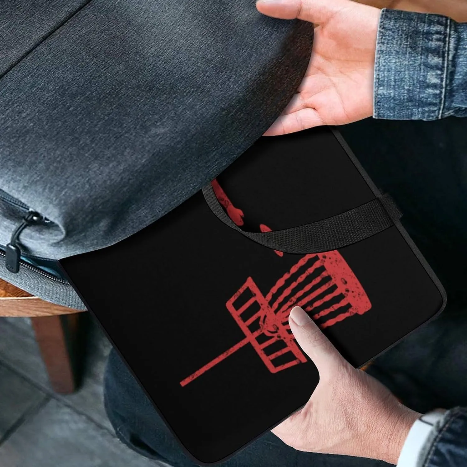 Disc Golf Icon Basket Laptop Sleeve Portable Waterproof Computer Bag Pouch Handbag Protective Sleeve