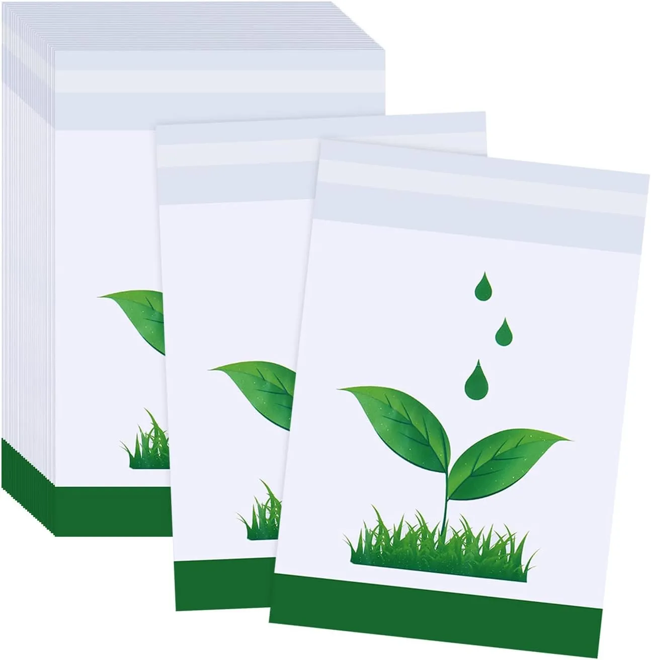 Disposable Car Trash Bag - 100 Pcs Stick-on, Portable, Leak Proof Adhesive Bags for Cars